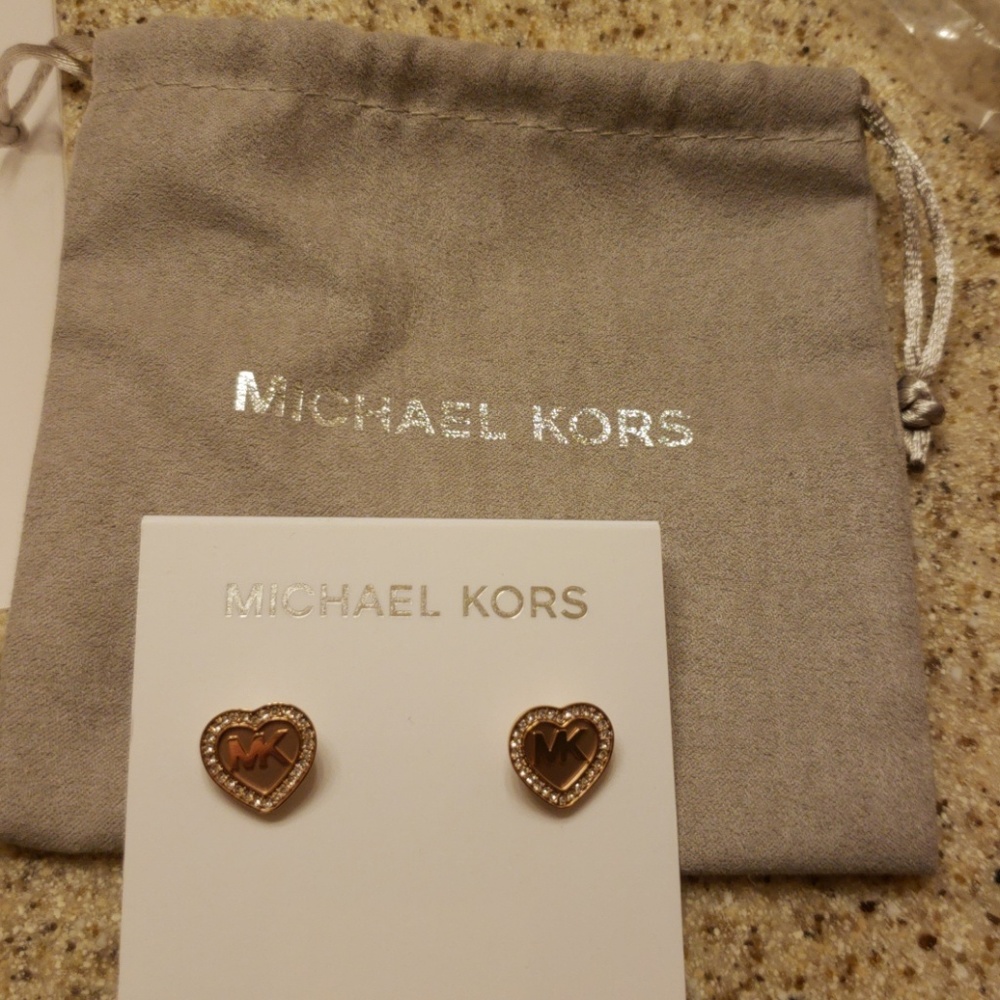 Michael Kors Rose Gold Studs